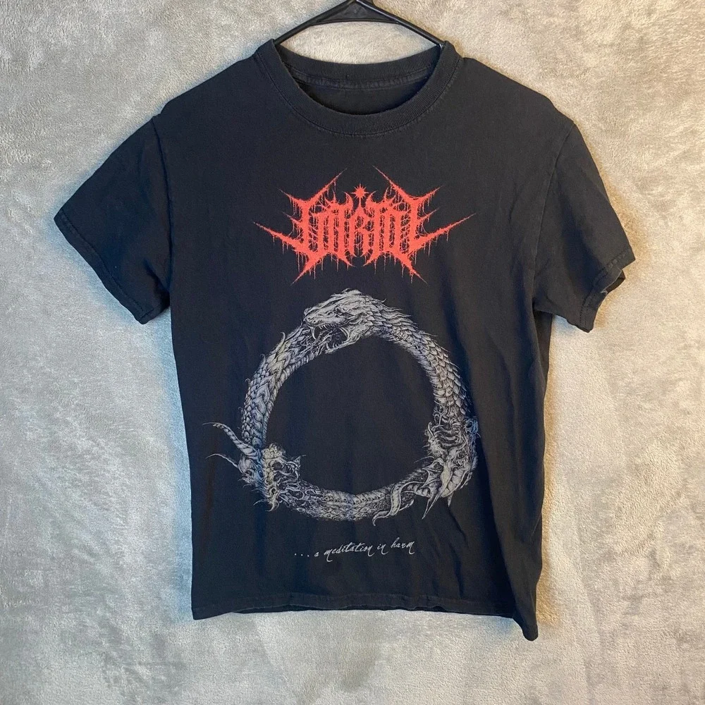 Vitriol A Meditation in Harm T Shirt Mens Black Death Metal Band Tee